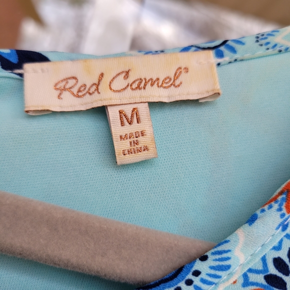 Red Camel Long Sleeve Cold Shoulder Dress - Size Medium (GUC) - Picture 9 of 9